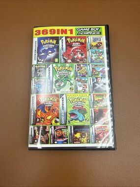 Nintendo GBA 369 in 1 Multi Game Cartridge with Case